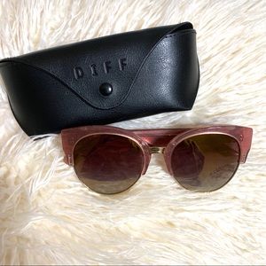 DIFF eyewear Stella sunglasses in rose gold